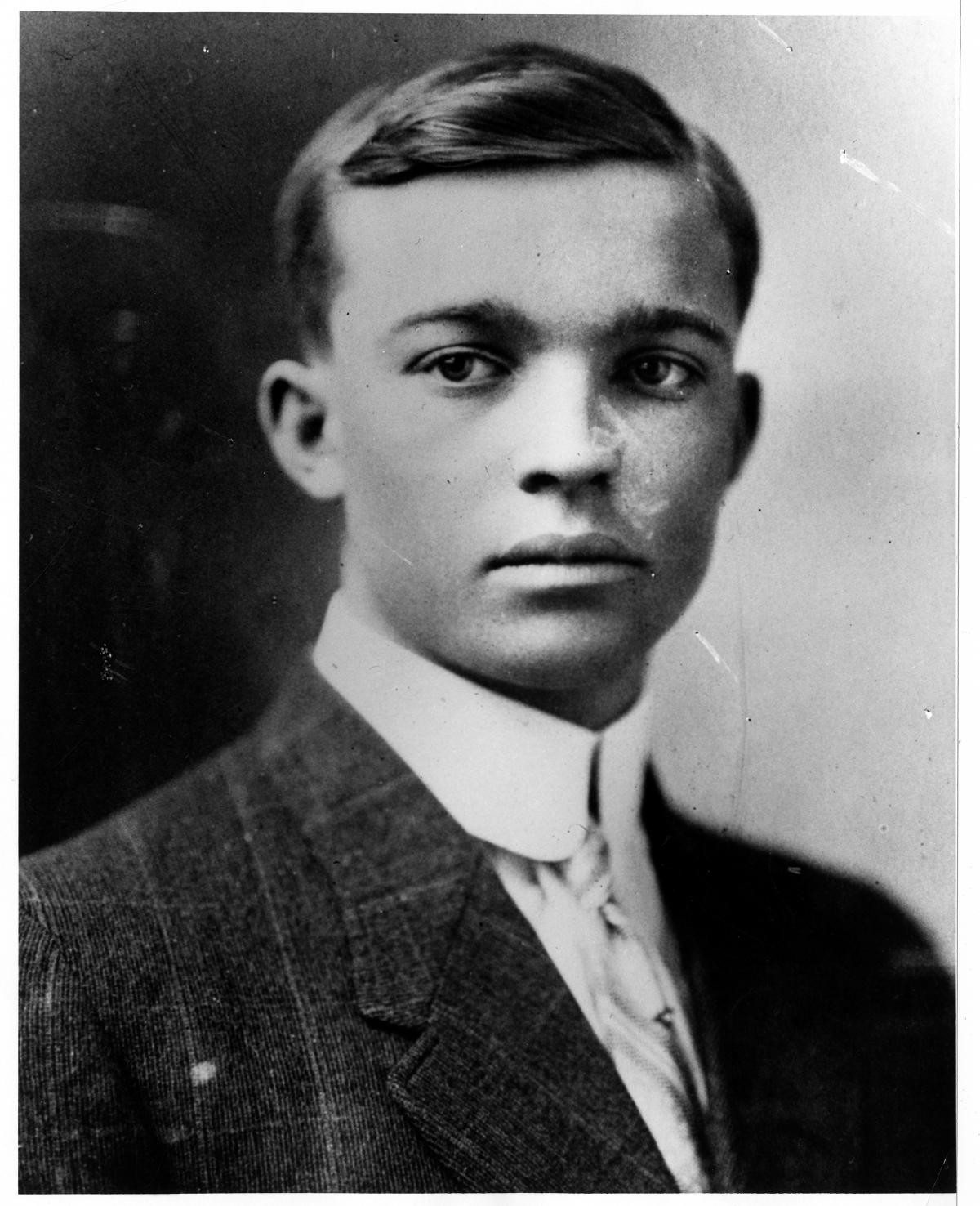 Dwight Eisenhower high school graduation portrait