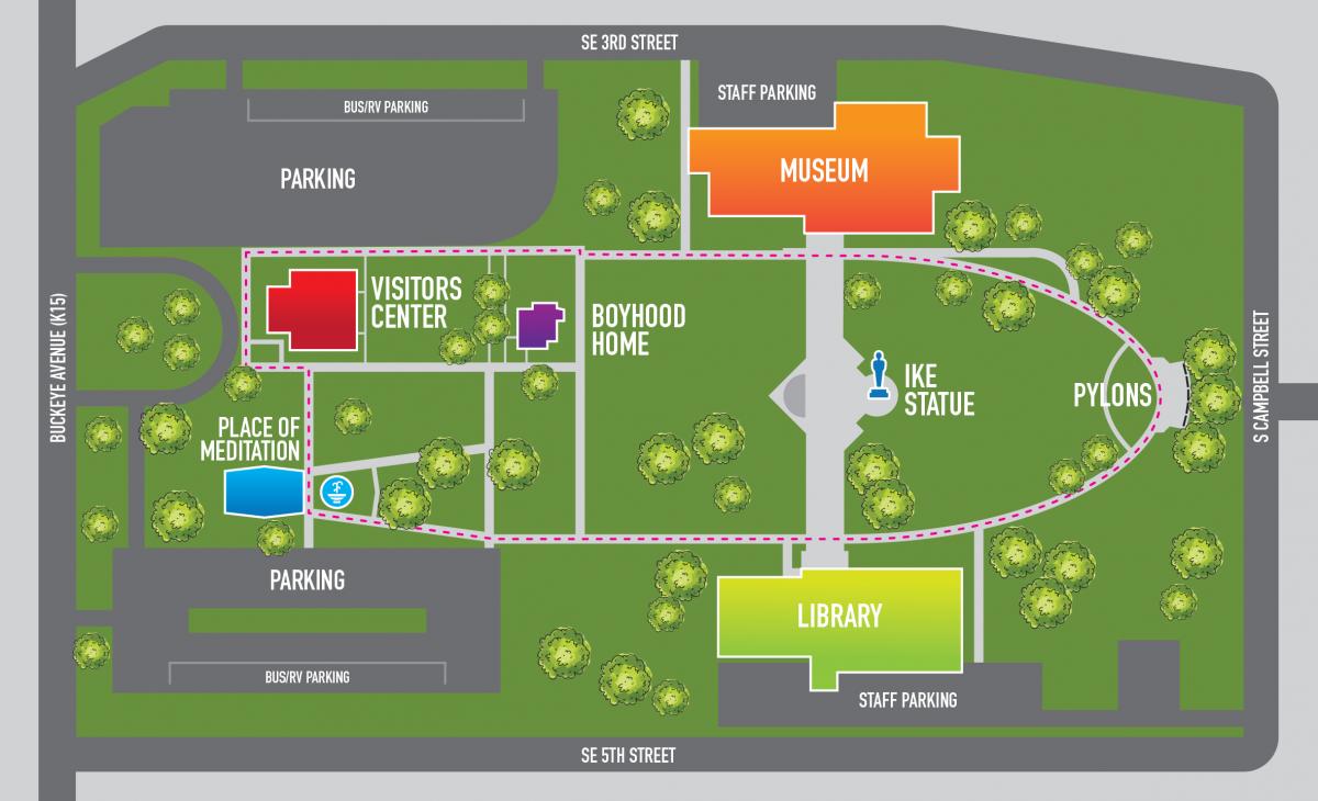 Eisenhower Library Campus Map