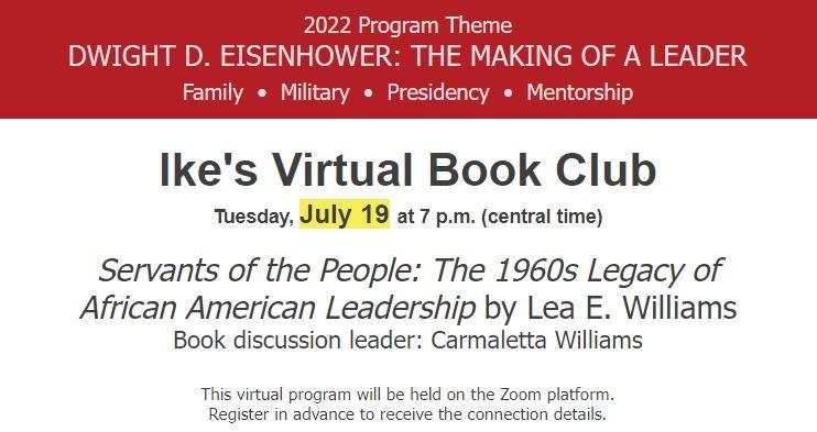 July book club program rescheduled for July 19 image