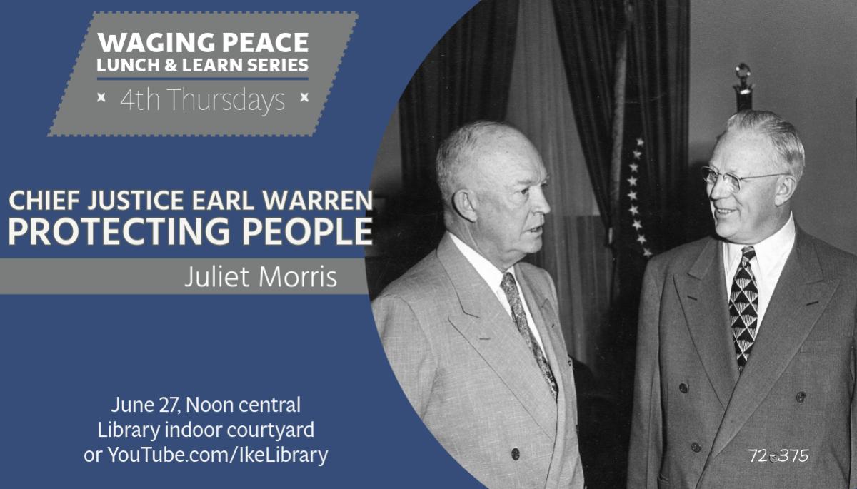 promo image for the Earl Warren Lunch & Learn program