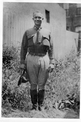 Eisenhower photo during 1919 Transcontinental Motor Convoy