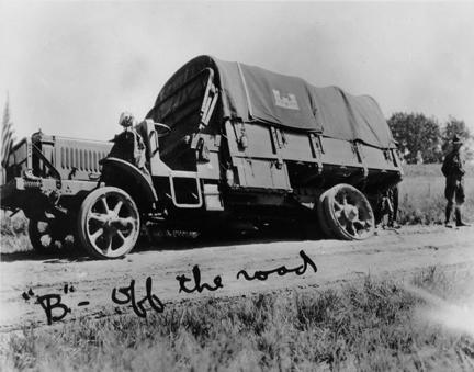 "'B' - off the road" 1919 Transcontinental Motor Convoy.