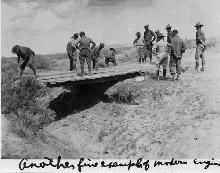 "Another fine example of modern Engineering" 1919 Transcontinental Motor Convoy.