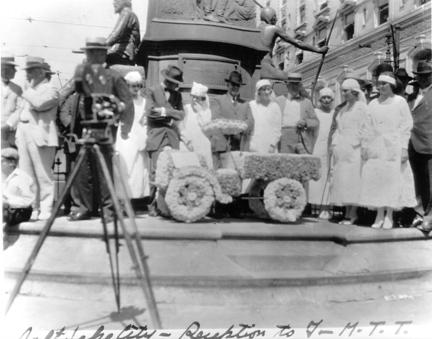1919 Transcontinental Motor Convoy. Salt Lake City, Utah.