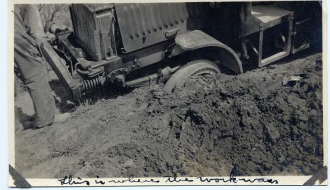 "This is where the work was" 1919 Transcontinental Motor Convoy.