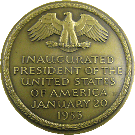 1953 Inaugural Committe Medal - Reverse