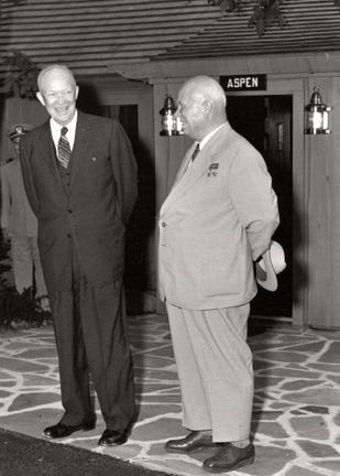 September 25, 1959 - Dwight D. Eisenhower and Nikita Khrushchev meet at Camp David