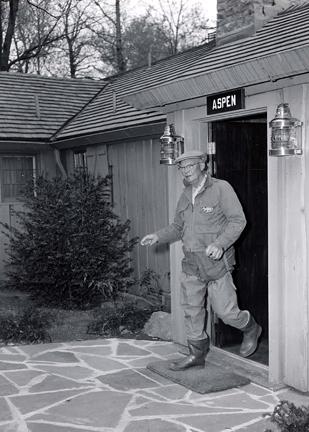 April 30, 1960 - Dwight D. Eisenhower visits Camp David for a fishing trip with George Allen