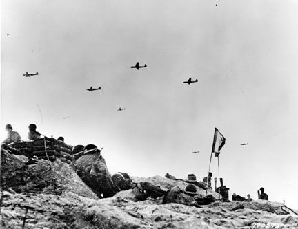June 6, 1944 - Gliders bring in supplies to U.S. army troops fighting on Utah Beach  
