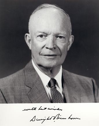 Autographed photo of Dwight D. Eisenhower, May 26, 1959