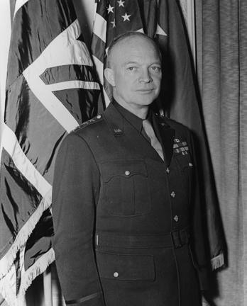 January 18, 1944 - Dwight D. Eisenhower at Supreme Headquarters, Allied Expeditionary Force (SHAEF).