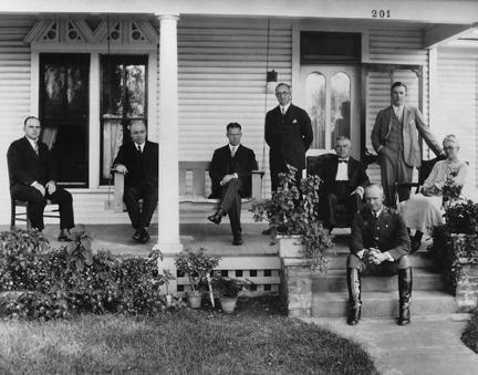 Eisenhower Family, Roy, Arthur, Earl, Edgar, David, Dwight, Milton, and Ida in 1926 [67-631]