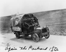 "Again the Packard 1 1/2 ton" 1919 Transcontinental Motor Convoy.