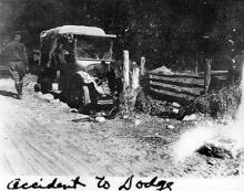 "Accident to Dodge" 1919 Transcontinental Motor Convoy.