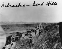 "Nebraska - Sand Hills" 1919 Transcontinental Motor Convoy.