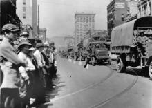 1919 Transcontinental Motor Convoy. Salt Lake City, Utah.